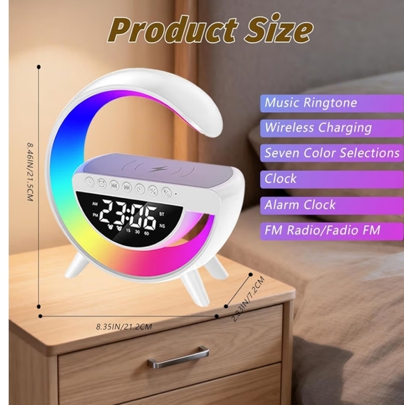 Multifunctional Bluetooth Speaker & Alarm Clock  - Picture 5 of 8